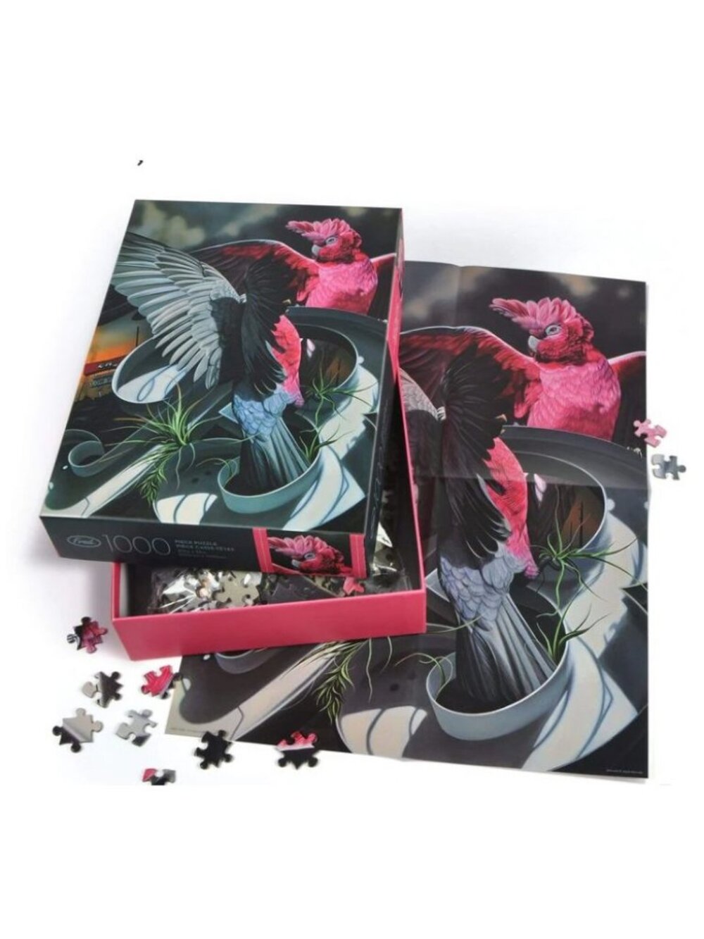 Puzzle 1000 PC - Josie Morway- Parakeet Pink